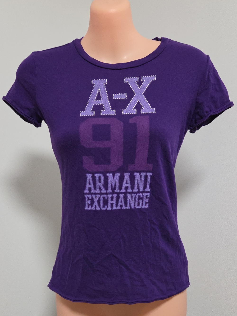 Armani Exchange Embellished Graphic Tee
